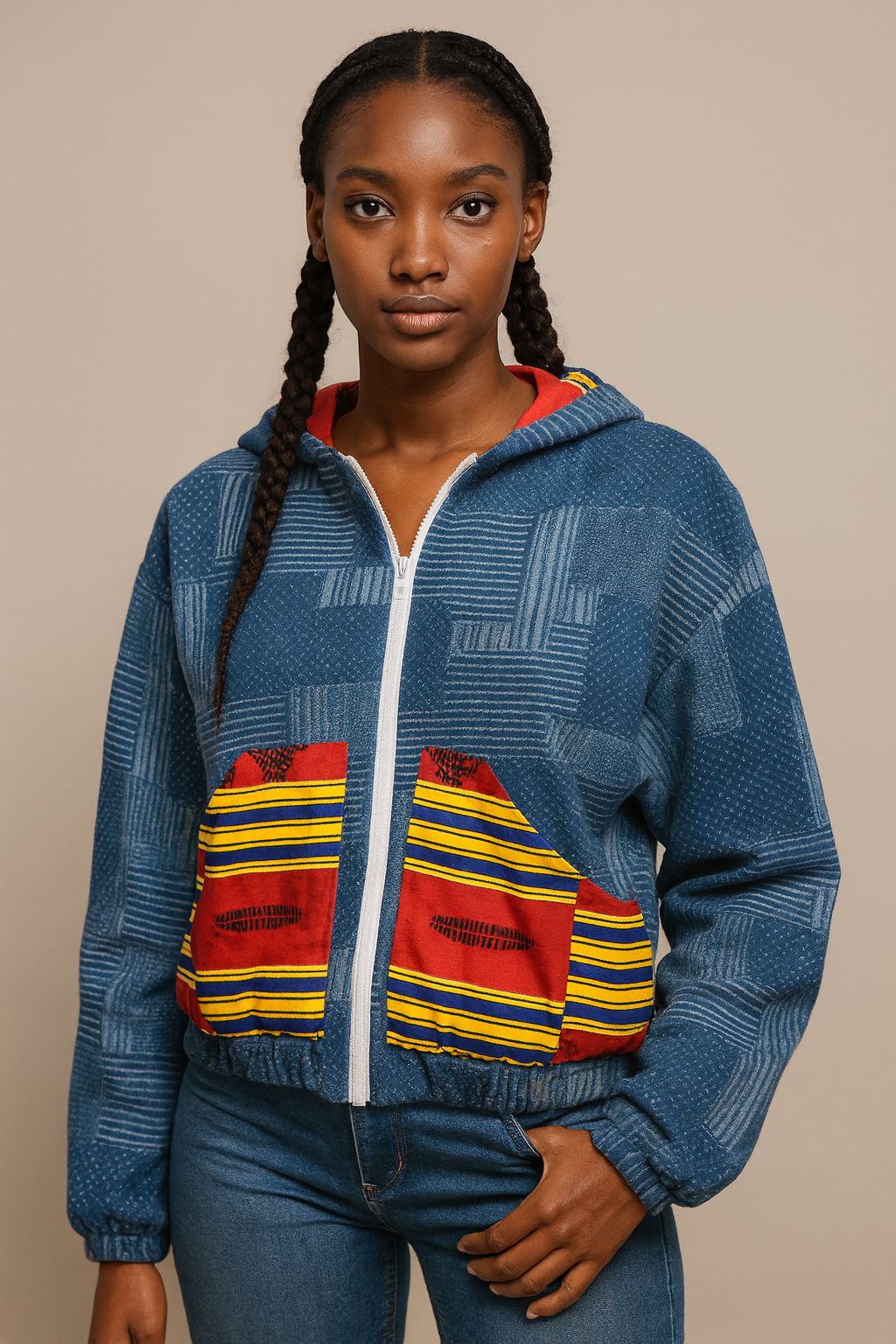 Patchwork Hoodie